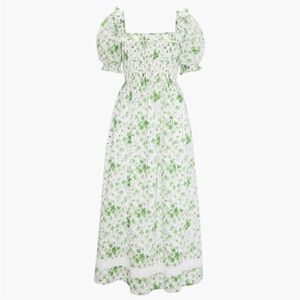 Hill House Green Floral Maxi Dress